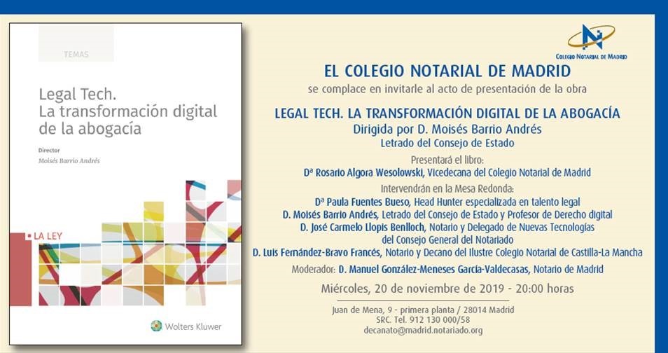 Presentación: Legal Tech. La transformación digital de la abogacía
